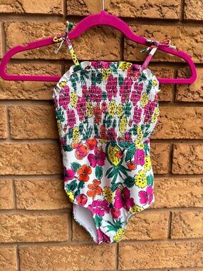 Tucker + Tate Floral Smocked One Piece‎ Swimsuit
